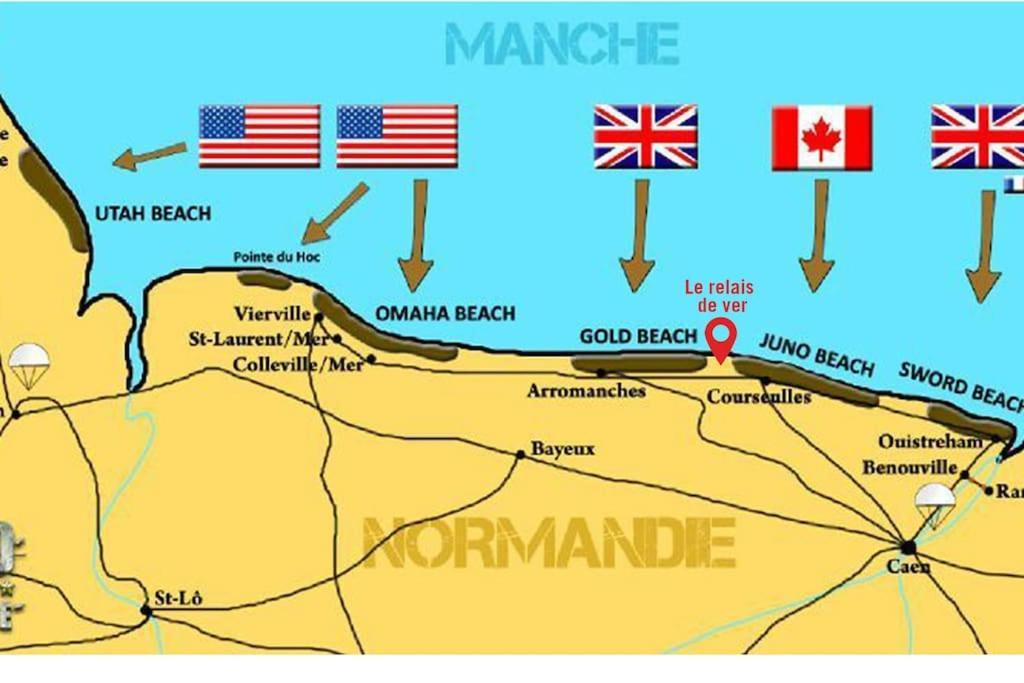 Gite Historique En Normandie Plages Du Debarquement Ver-sur-Mer 외부 사진